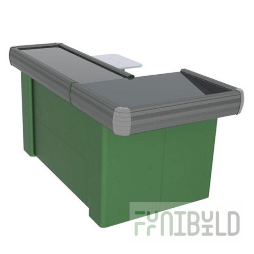 Checkout counter MINIMARKET PLUS XL 1900x1100x900mm, cashier's cabinet, wide storage unit art. inN-XL-1900