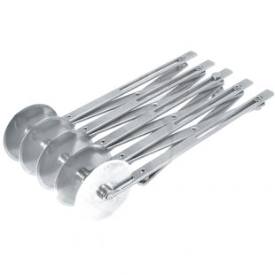 Roller dough knife, sliding, 5 blades, 50 cm, stainless steel