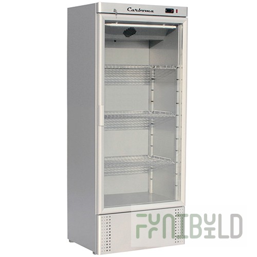 Medium-temperature cabinet V=560l, Carboma R560C (glass door) +1...+12, 825x625x2020mm