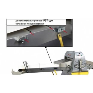 Dough sheeter for puff pastry Flamic SF600VD-1600 + PST + Cutting station ST600 + Triangle knife