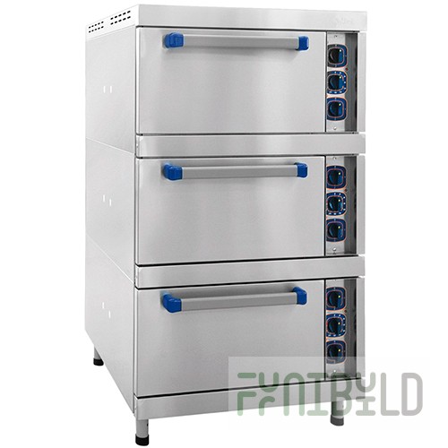 Electric oven cabinet ШЖЭ-3-К-2/1 (all stainless steel) convection with steam humidification