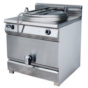 Gas cooking boiler F1KPG/250 art. 13064 (900x900x1118mm, 250l, 36kW, 220V)