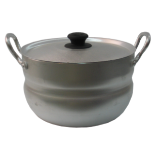 Saucepan (aluminum) 2.5 l, with 2 aluminum handles art. 1025, pack. 12 pcs.