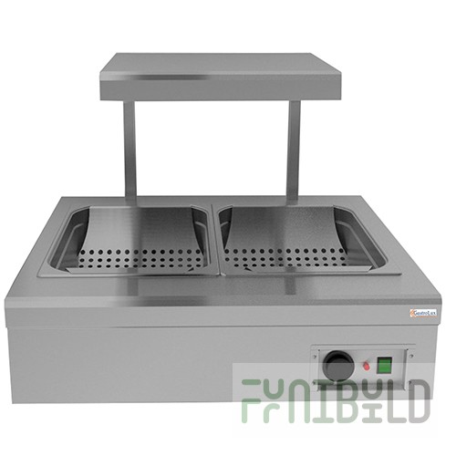 Tabletop bain-marie for French fries Gastrolux NMF-2GN/S (735x730x550 in, 1.6 kW, 220V, AISI 304)