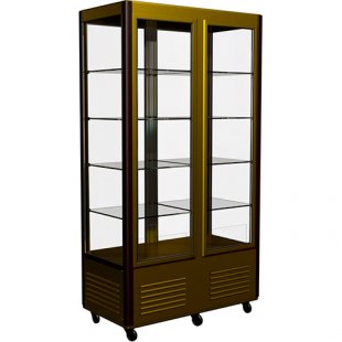Medium-temperature air-conditioning cabinet 1100x600x1950mm, D4 VM 800-1 (R800C Lux brown-gold) +2...+10C, 8 shelves