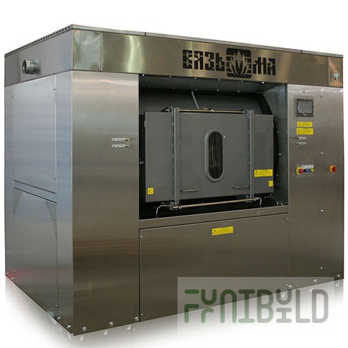 Barrier type washing and spinning machine VB-100P (1650(1760)х2550(2800)х2120(2200) in., load. 100 (2х50) kg., automatic, steam, sensor., stainless steel, 380 V, weight 2700(2830) kg) VB-100P.2224