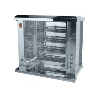 Electric spit grill F4U2E (950x570x940 in, 380V, 9.3 kW, weight 82.5 kg)