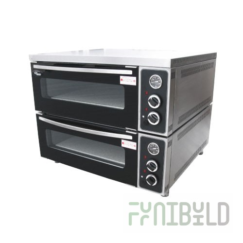 Pizza oven (electric) 2 levels with granite stone PPE/2 (940x900x710mm, 220V, 11.6 kW, weight 175 kg)