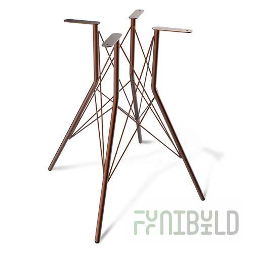 Table frame SHT-TU2-1 (copper metallic) 380x380x730 in