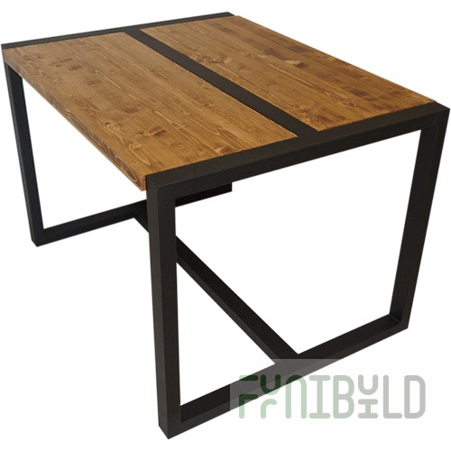 Outdoor table Loft 1120x880x750 in, (solid pine), m/k black moire