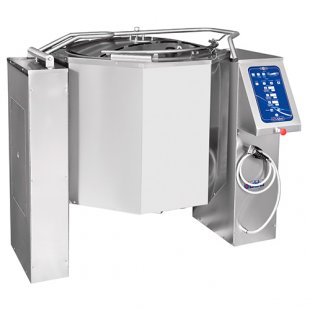 Food boiler KPEM-350 OM2 with tilting mixer (350 l, 1510x1057x1330 in, 120°C, steam jacket, programmable control)
