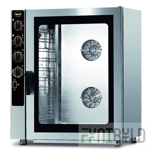 Gas combi oven APACH AP10M GAS (870x770x1080mm, GN1/1, 220V, 0.6kW)