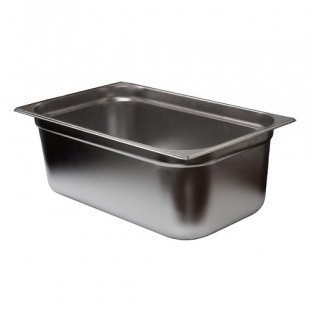 Gastronorm container without lid stainless steel GN-1/1 depth 200, 26l, (530x325x200 in.), in pack 5/10 pcs.