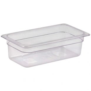 Gastronorm container without lid polycarb. GN 1/3, H-100, 325x176x100mm