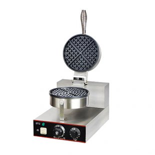 Waffle iron AIRHOT WE-1, (250x380x300mm, 220V, stainless, round)