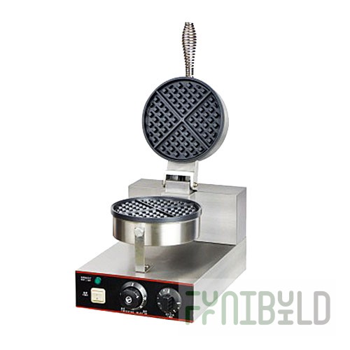 Waffle iron AIRHOT WE-1, (250x380x300mm, 220V, stainless, round)