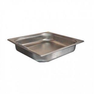 Gastronorm container without lid stainless steel GN-2/3 depth 65, 4.3 l. (354x325x65 in.), in pack. 10/20 pcs.