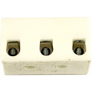 Ceramic terminal block 6x3 screw