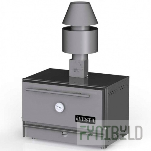 Barbecue oven VESTA 38 (710x558x470mm, 25 kg/h, black metal body)