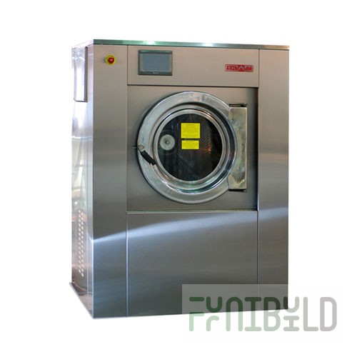 Washing machine VO-40P (sensor, stainless steel) (1270 (1500) x 1290 (1450) x 1700 (1950) in, load 40 kg, 380 V, 37-42 (772) rpm, weight 930 (1035) kg)