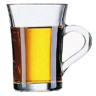 Mug 230ml h=106 l=115mm transparent, art.03140234, pack of 6 pcs.