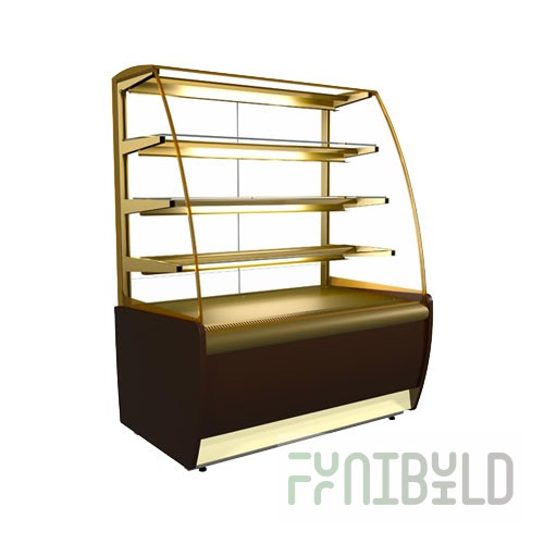Showcase medium-temperature cond. 920x650x1300mm, K70 VM 0.9-1 (ВХСв - 0.9д Carboma) +6...+12С