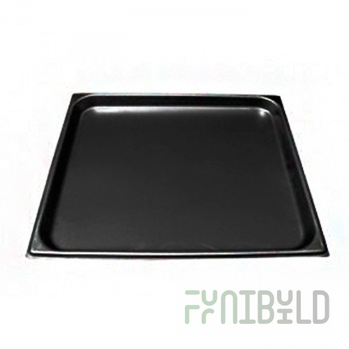 Baking tray 530x470x30 in, black. meth (for EP stove ovens and ShZhE cabinets)