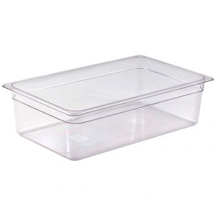 Gastronorm container without lid p/p GN 1/1, H-150, 530x325x150mm, (plastic, transparent), in pack. 4 pcs. 422100201