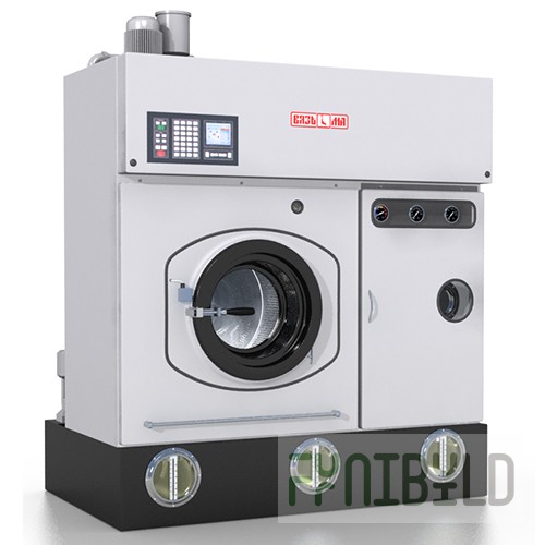 Dry cleaning machine LVH-22P (1600 (1850) x 1970 (2220) x 2320 (2380) in, steam, load 22 kg, 40/400 rpm, 380 V, weight 2300 (2575) kg)