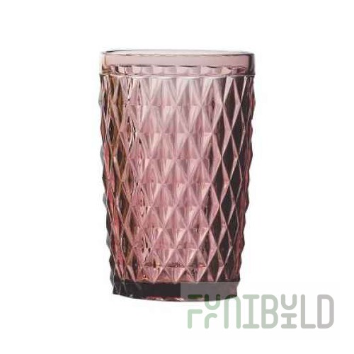 Glass 340ml Diamonds, art. S04612LXINPURPLE, in pack. 6 pcs.