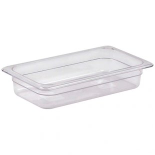 Gastronorm container without lid polycarb. GN 1/3, H-65, 325x176x65mm