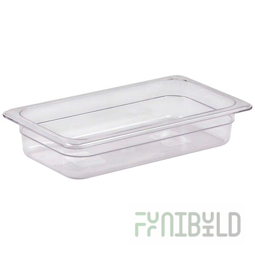 Gastronorm container without lid polycarb. GN 1/3, H-65, 325x176x65mm