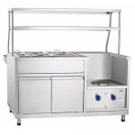 Bain-marie for 1 and 2 dishes, 1 burner EMK-70KMU