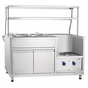 Bain-marie for 1 and 2 dishes, 1 burner EMK-70KMU