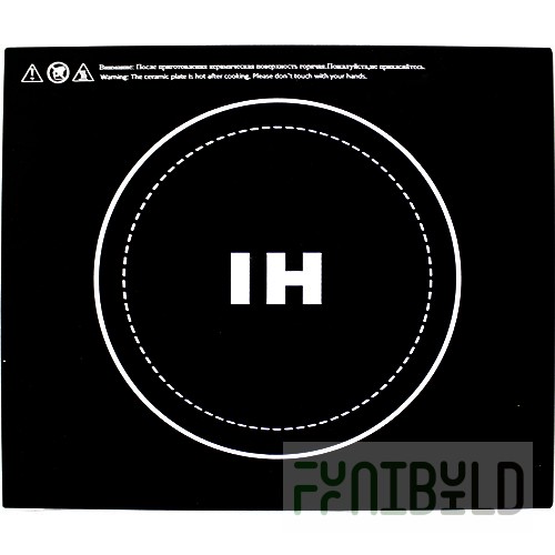 Glass ceramic surface for induction cooker 318x373