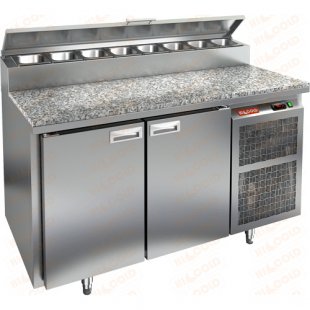 Pizza table Hicold PZ2-11GN (1/6) Stone (1390x700x850mm, +2...+10 °C)