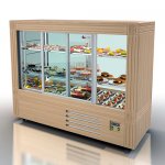 Showcase medium-temperature cond. 1205x500x1200mm Showcase medium-temperature cond. 1205x500x1200mm