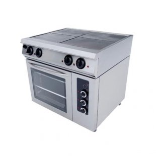 Electric stove 4-burner with oven (convection) F4PdkE (900x800x900 in, 16.7 kW, 380 V)