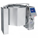 Tilting food boiler. KPEM-350-OMP with mixer (TFT screen, 1510x1057x1330mm, 350 l, steam jacket, programmable control)