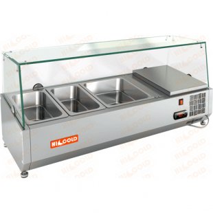 Showcase HICOLD VRTG 1000 (1000x358x148mm, 0.28 kW, 220V, +2...+7 °C)