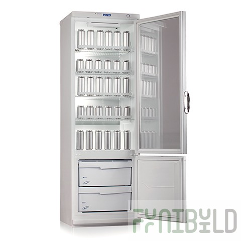 Two-chamber display refrigerator V=340l