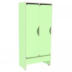 Children's wardrobe 2-section 600x350x1350mm, art. ШД-2 (SALAD)