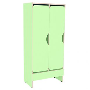 Children's wardrobe 2-section 600x350x1350mm, art. ШД-2 (SALAD)