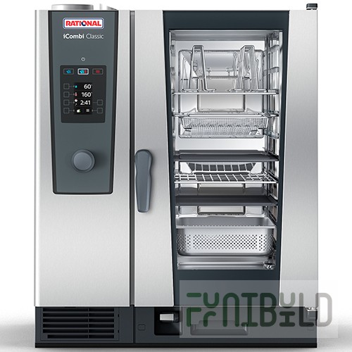 Convection oven RATIONAL iCombi Classic 10-1/1 GAS (850x842x1014 in, 10 x 1/1 GN / 20 x 1/2 GN)