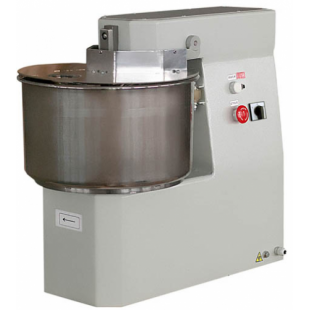 Dough mixing machine MT-25-01 (two-speed, non-removable bowl) (650x400x685mm, 20l, 95kg/h, 0.71/0.85 kW, 380V, weight 68kg)