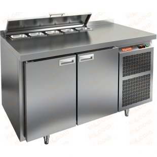 Salad table Hicold SL2-11GN with lid (1390x700x850mm, +2...+10 °C)