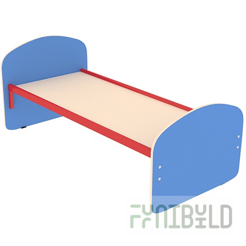 Children's bed 1400x600x600mm, art. KD-1 (BLUE)