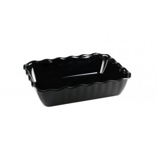 Salad bowl with wavy edges Restola 4 l, black