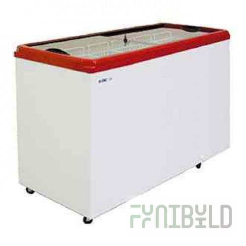 Chest freezer Italfrost CFT400F straight glass