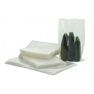 Mec vacuum bags 200x300mm, perforated, for chamberless vacuum packers, 100pcs pack